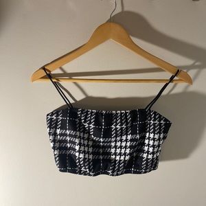 Shein Plaid Crop Top